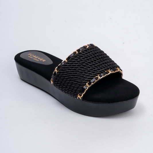 Currently Moneyfesting - Black Casual Slipper