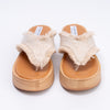Denim Drift - Beige Casual Thong Slipper