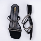 Do You Fancy? - Rhinestone Black Flats - view 7