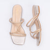 Do You Fancy? - Rhinestone Golden Flats
