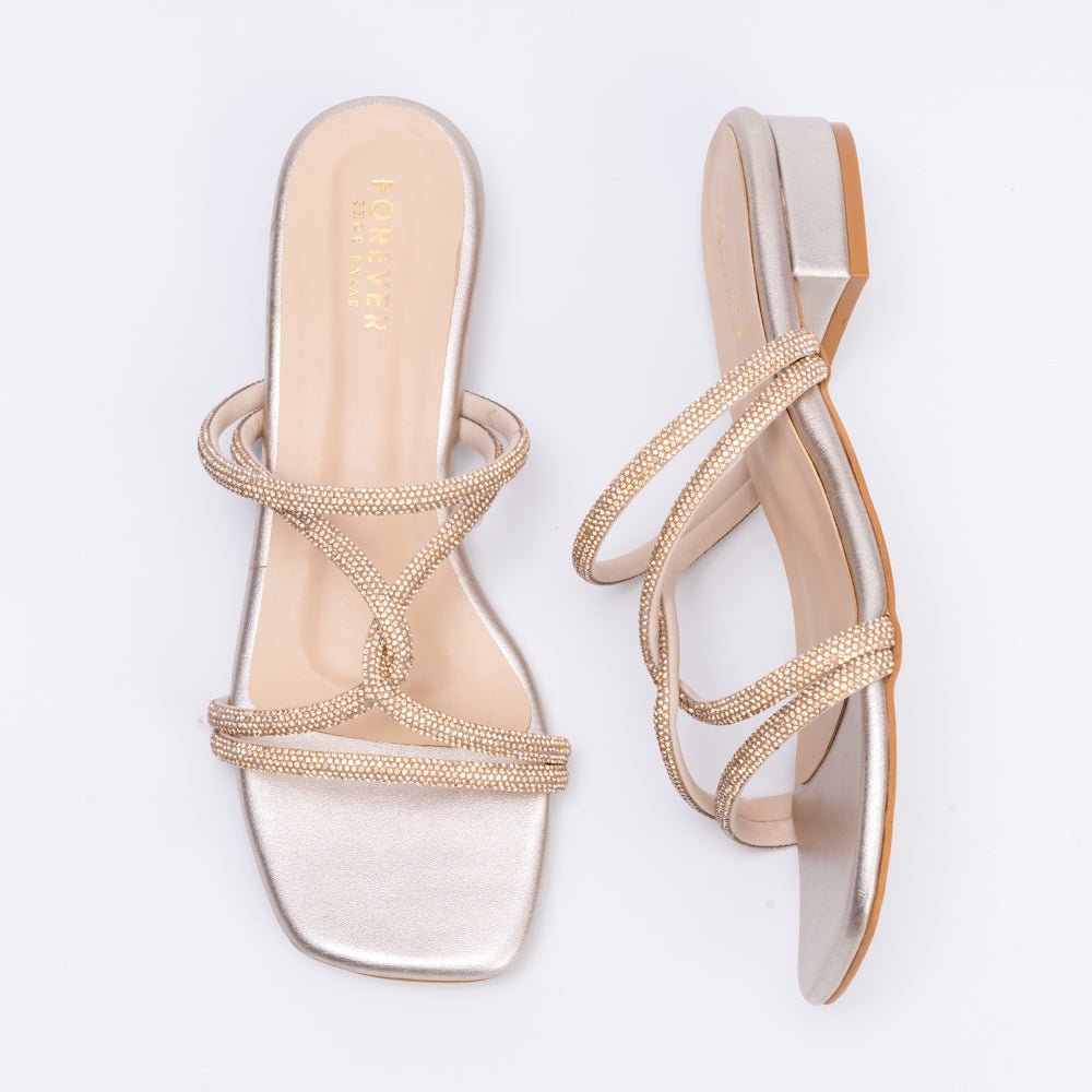 Do You Fancy? - Rhinestone Golden Flats - view 7