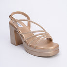 Catch You Never - Gold Partywear Sandal - view 3