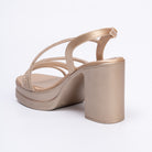 Catch You Never - Gold Partywear Sandal - view 5