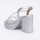 Catch You Never - Silver Partywear Sandal - view 4