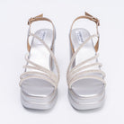 Catch You Never - Silver Partywear Sandal - view 5