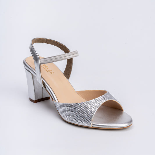 Melodrama Queen - Silver Partywear Heel