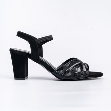 Don't Mess w Me - Black Block Heels