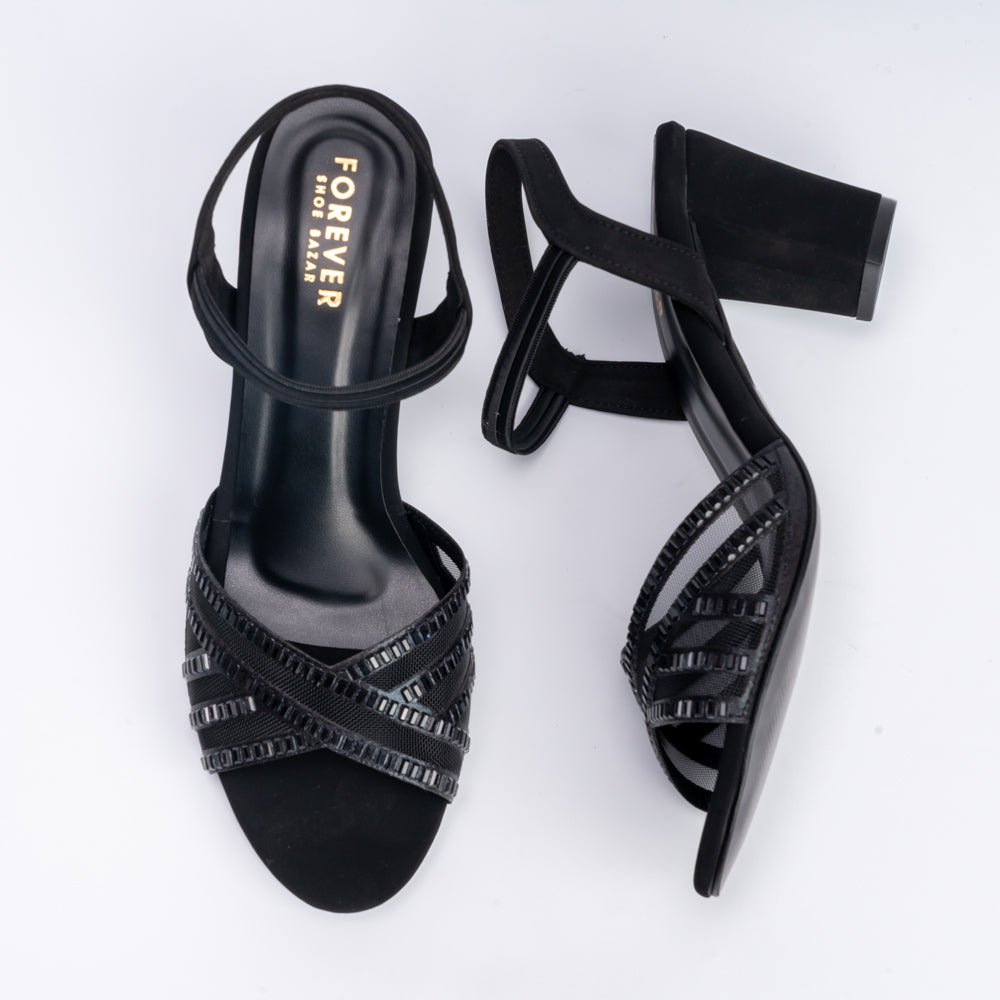 Don't Mess w Me - Black Block Heels - view 5