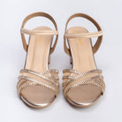 Don't Mess w Me- Gold Block Heels - view 5