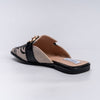 My Subtle Panache - Black Casual Mules