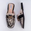 My Subtle Panache - Black Casual Mules