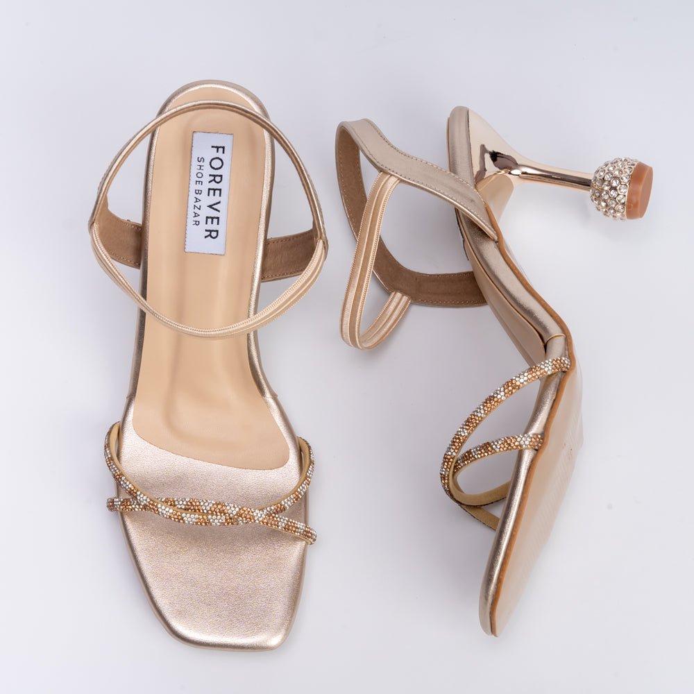 Desirable AF - Gold Partywear Heels - view 6