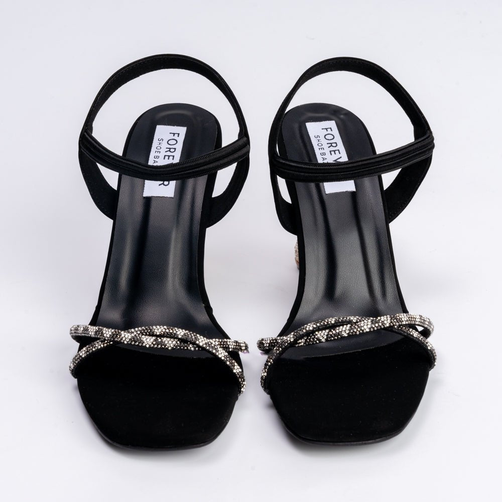 Desirable AF - Black Partywear Heels - view 4