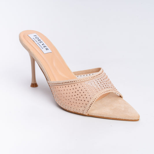 Hotter Than The Sun - Beige Party Heels