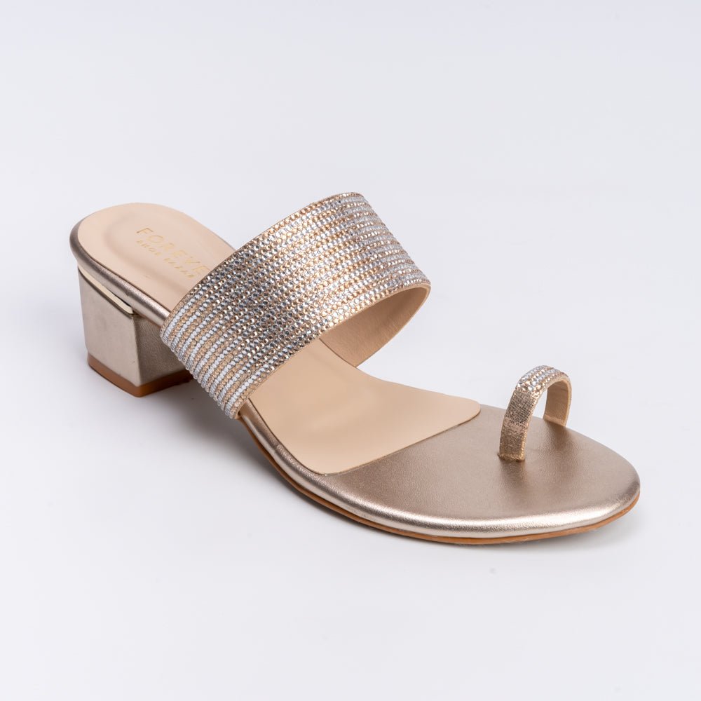 Not Your Average Didi - Gold Partywear Slipper - view 4