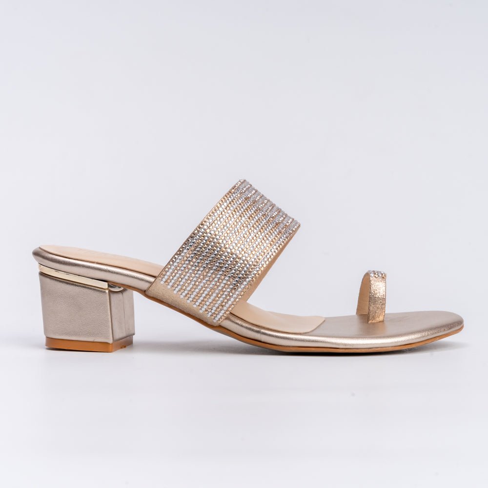 Not Your Average Didi - Gold Partywear Slipper - view 3