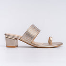 Not Your Average Didi - Gold Partywear Slipper - view 3