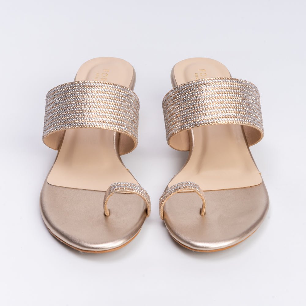 Not Your Average Didi - Gold Partywear Slipper - view 6