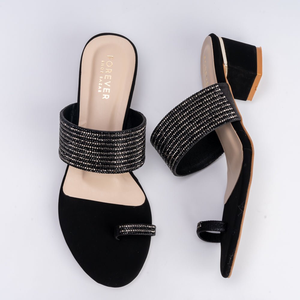 Not Your Average Didi - Black Partywear Slipper - view 7