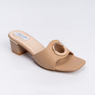 Imma Silent Assasin - Beige Small Heel Slipper - view 3