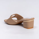 Imma Silent Assasin - Beige Small Heel Slipper - view 4
