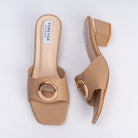 Imma Silent Assasin - Beige Small Heel Slipper - view 6