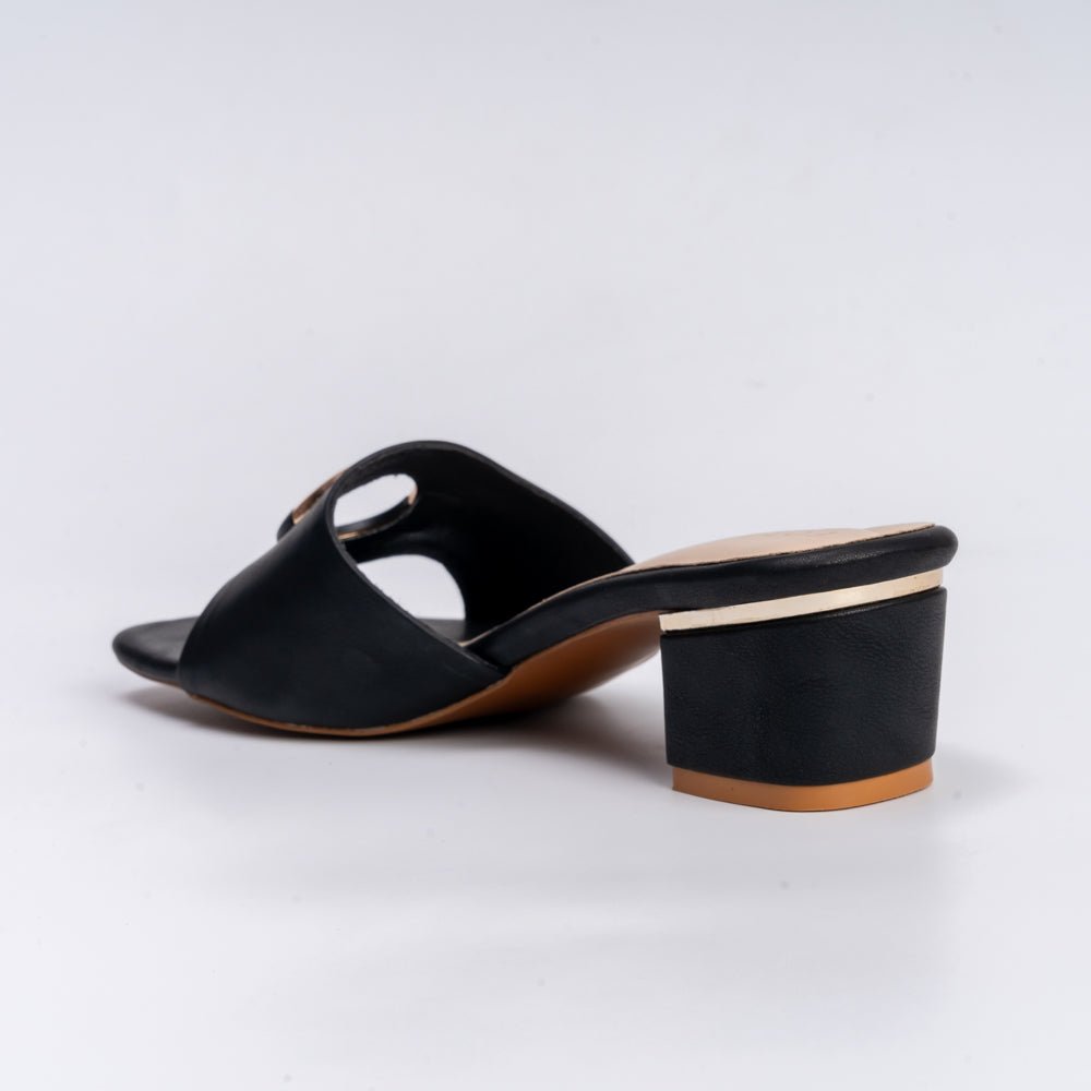 Imma Silent Assasin - Black Small Heel Slipper - view 5