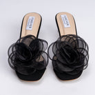 Blushing Floral Muse - Black Casual Slipper - view 4