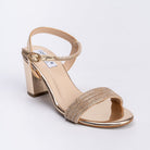 Damsel Gives Distress - Gold Party Heels - view 4