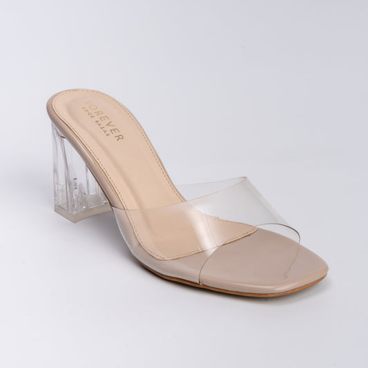 Clearer Than Your Future - Transparent Block Heels