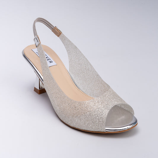 STFUB! - Silver Party Heels