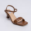 It's Giving Chique - Tan Studded Heels