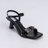 It's Giving Chique - Black Studded Heels