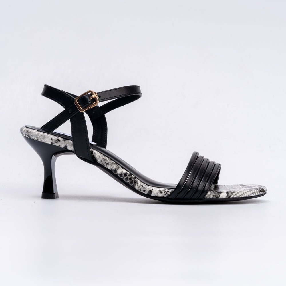 Venom Kiss - Black Edgy Heels - view 2