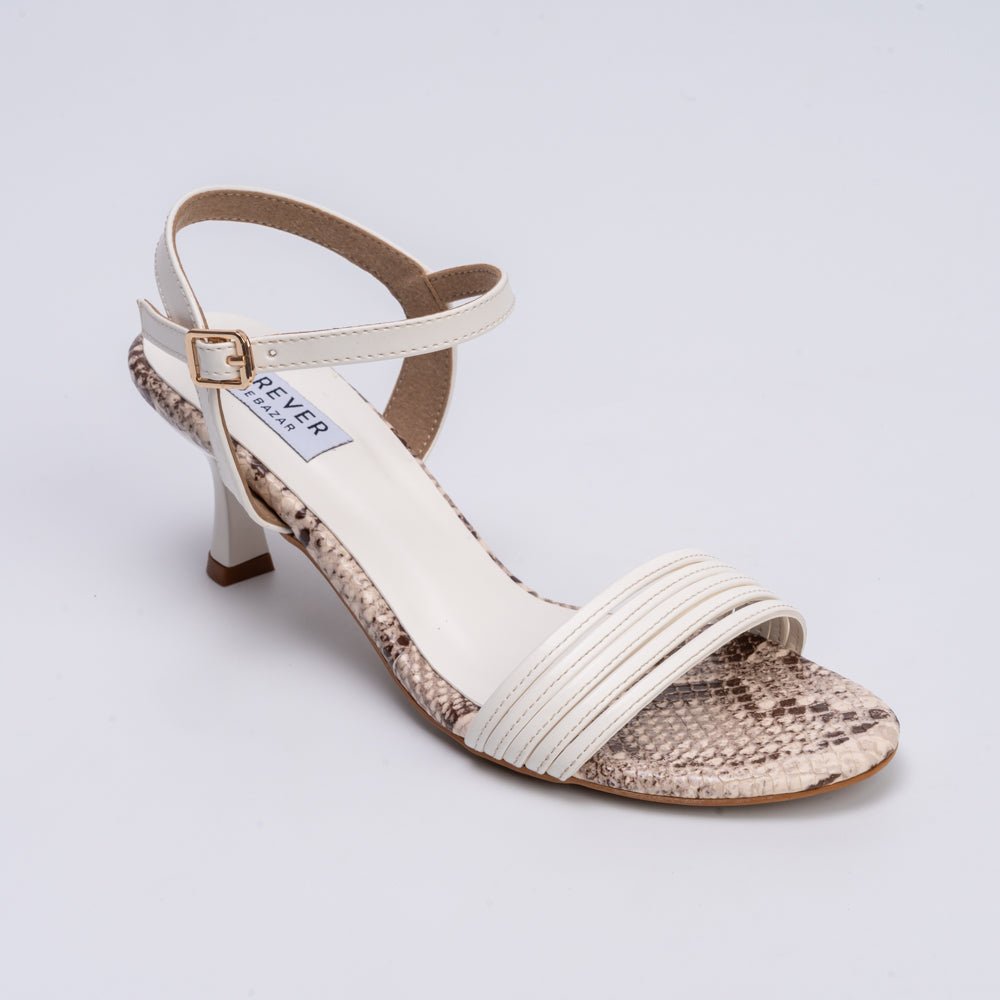Venom Kiss - White Edgy Heels - view 3