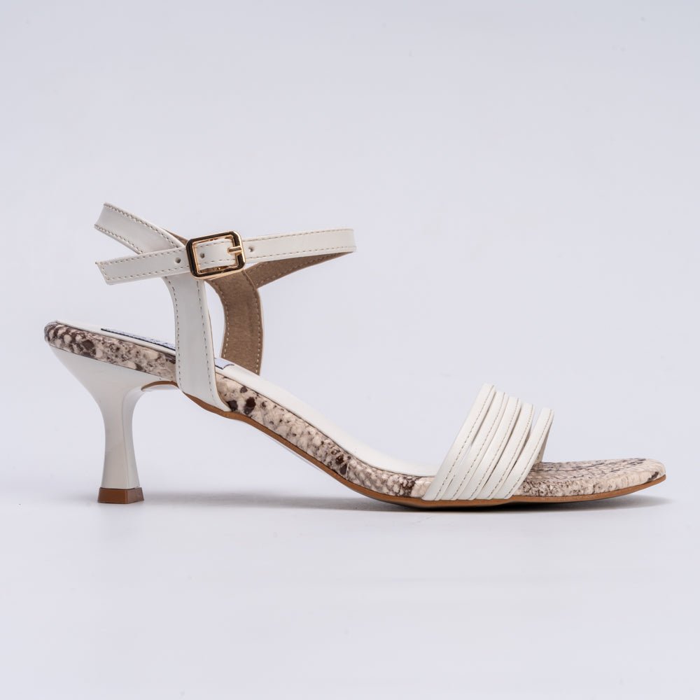 Venom Kiss - White Edgy Heels - view 2