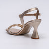 And We Twist - Gold Partywear Rhinestone Heels
