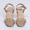 And We Twist - Gold Partywear Rhinestone Heels