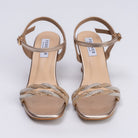 And We Twist - Gold Partywear Rhinestone Heels - view 5