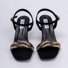 And We Twist - Black Partywear Rhinestone Heels - view 5