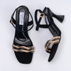 And We Twist - Black Partywear Rhinestone Heels
