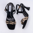 And We Twist - Black Partywear Rhinestone Heels - view 6