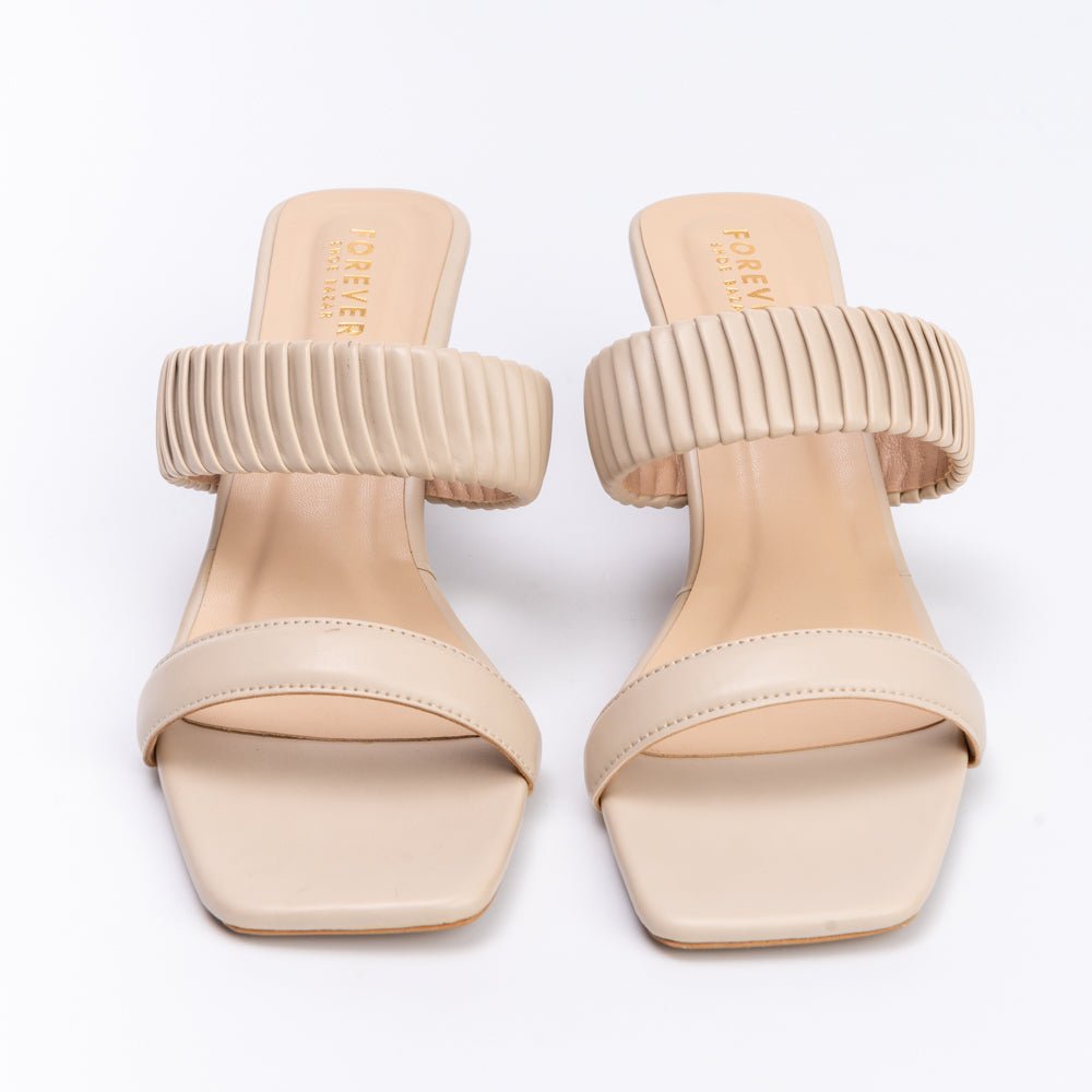 I'm Just a Girl - Cream Casual Heels - view 6