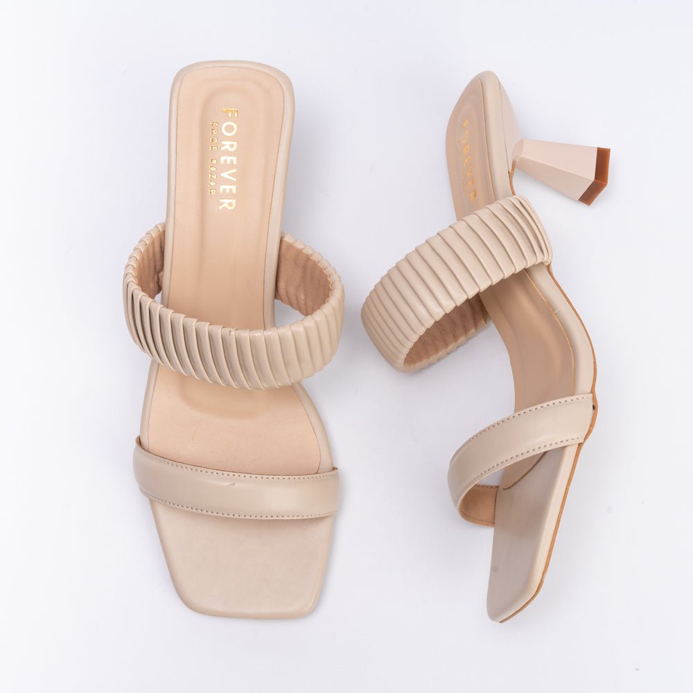 I'm Just a Girl - Cream Casual Heels - view 7