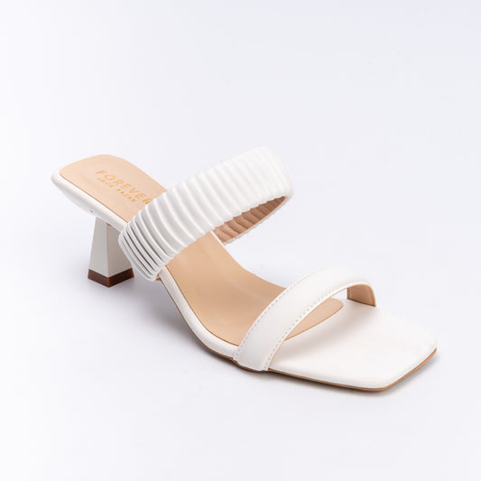 I'm Just a Girl - White Casual Heels