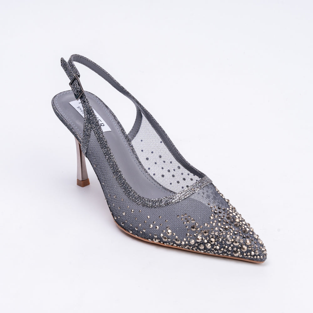 Say My Name? - Gun Metal Party Heels - view 3