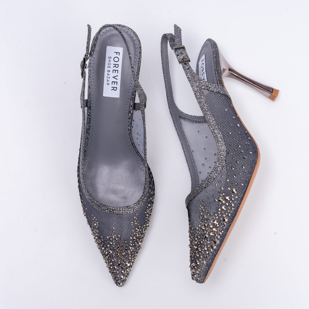 Say My Name? - Gun Metal Party Heels - view 6