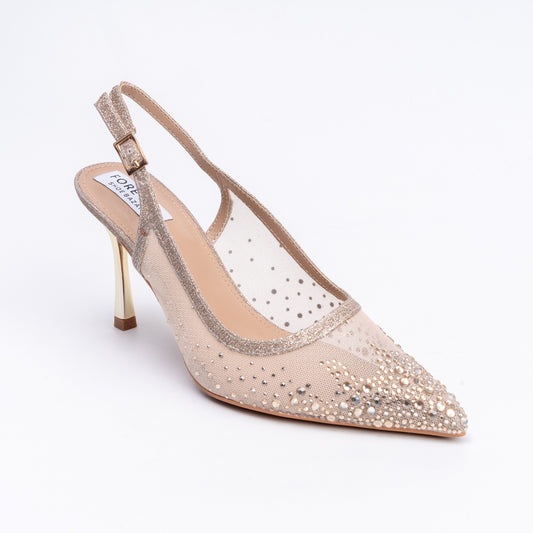 Say My Name? - Gold Party Heels