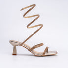 It's A Situationship - Gold Partywear Heels - view 2