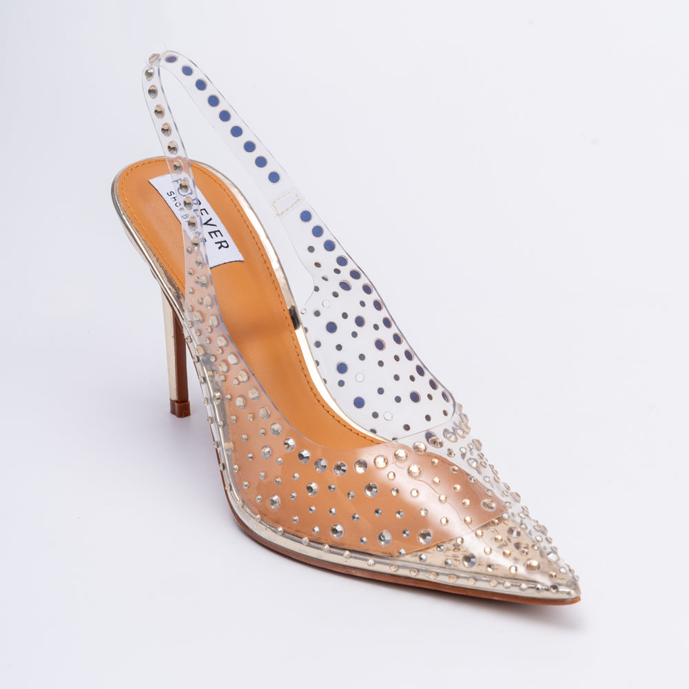 Sexy Cindrella - Gold Party Heels - view 3